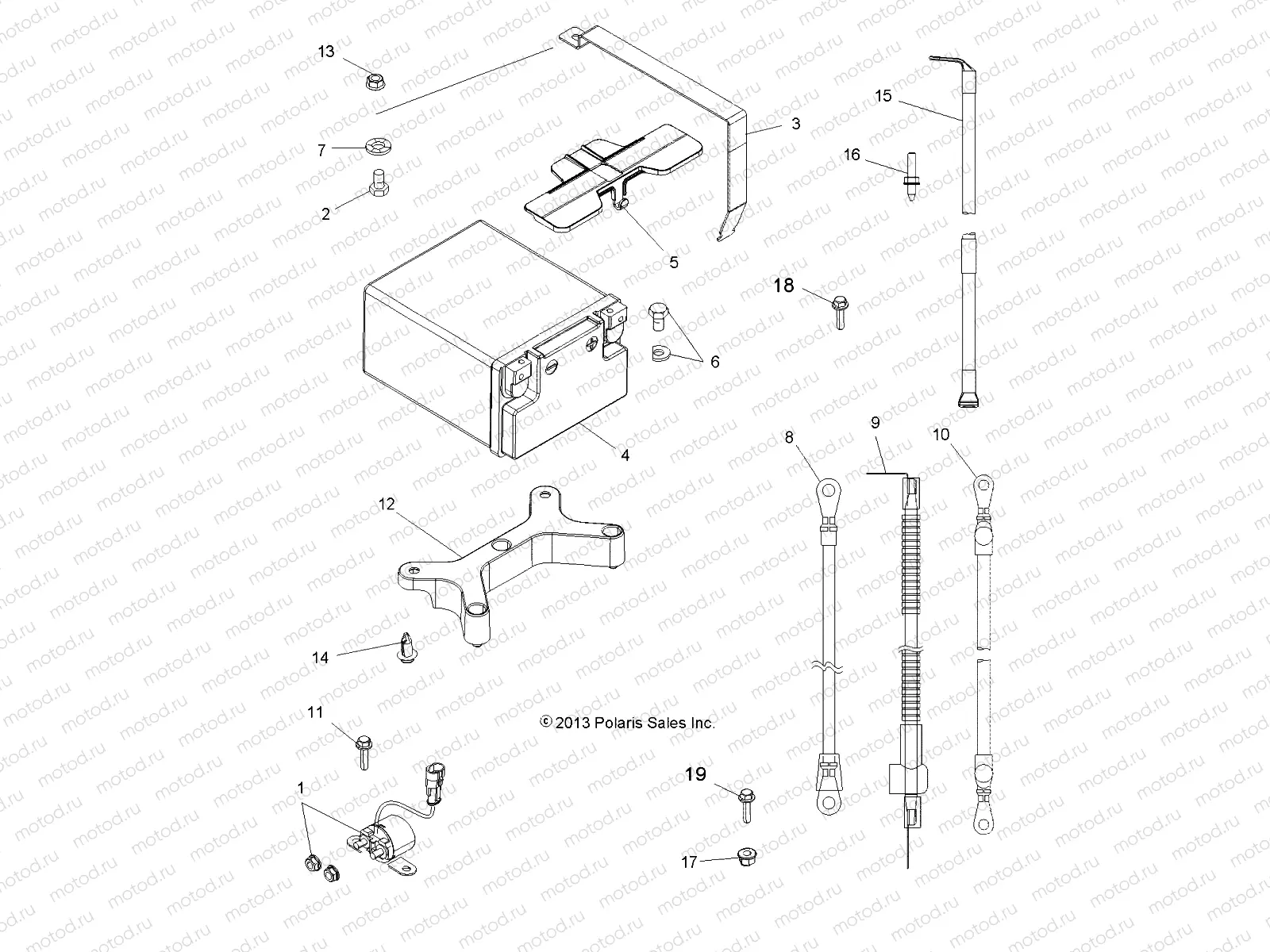 ELECTRICAL | ELECTRICAL, BATTERY - A14TN5EAI (49ATVBATTERY14SP550)