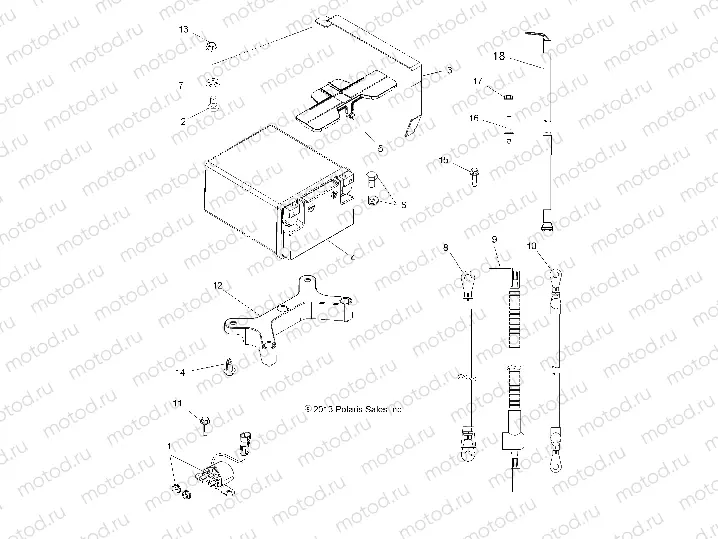 ELECTRICAL | ELECTRICAL, BATTERY - A14ZN5EFM (49ATVBATTERY14SP550F)