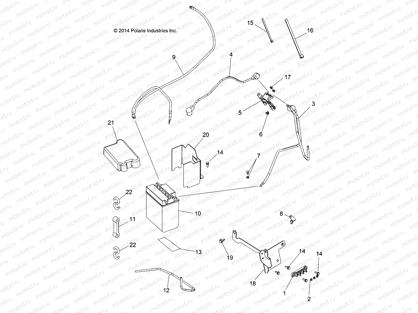 ELECTRICAL | ELECTRICAL, BATTERY - A15SEA57HA (49ATVBATTERY15570MD)