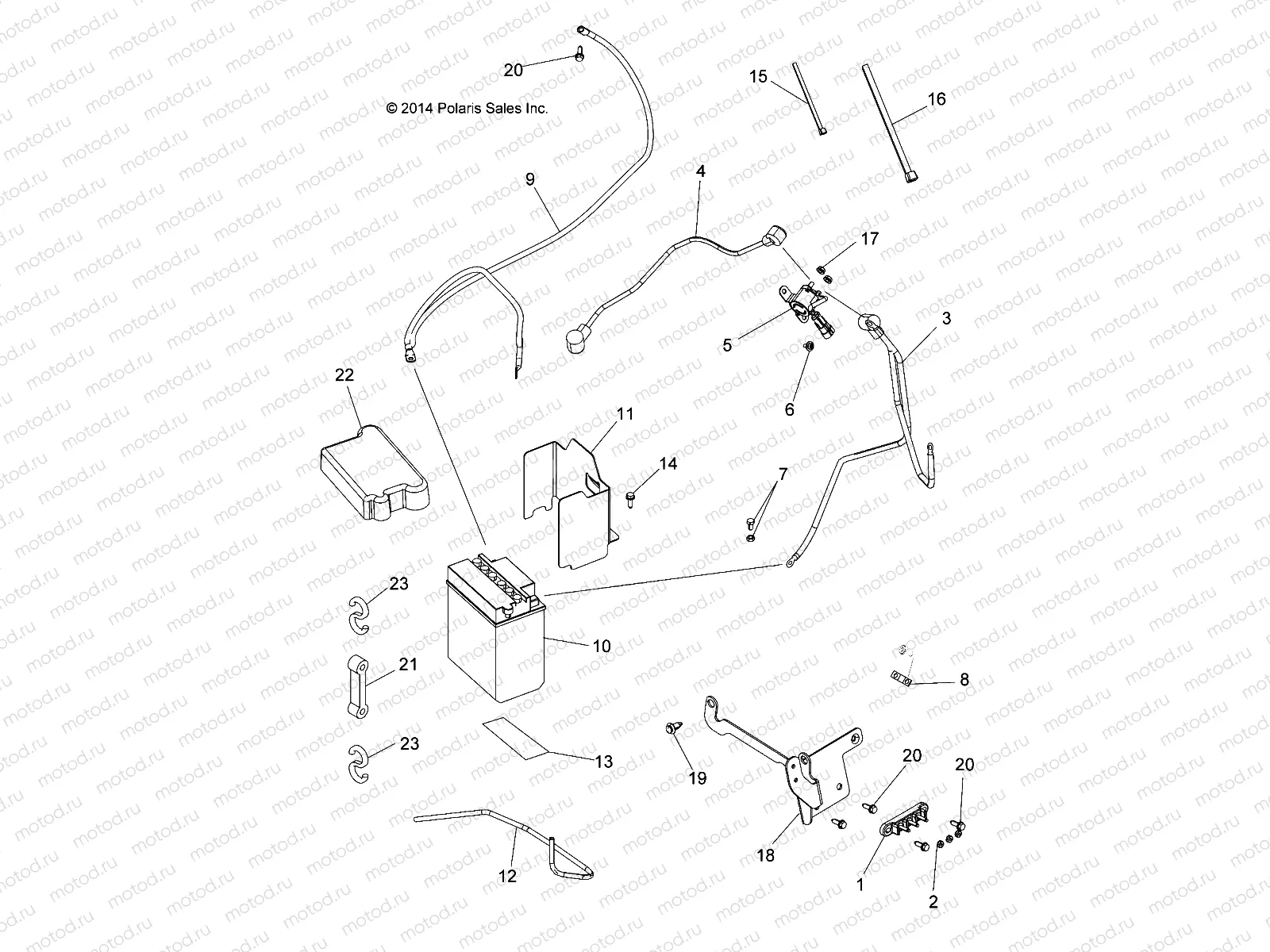ELECTRICAL | ELECTRICAL, BATTERY - A15SUH57AH (49ATVBATTERY15UTE)