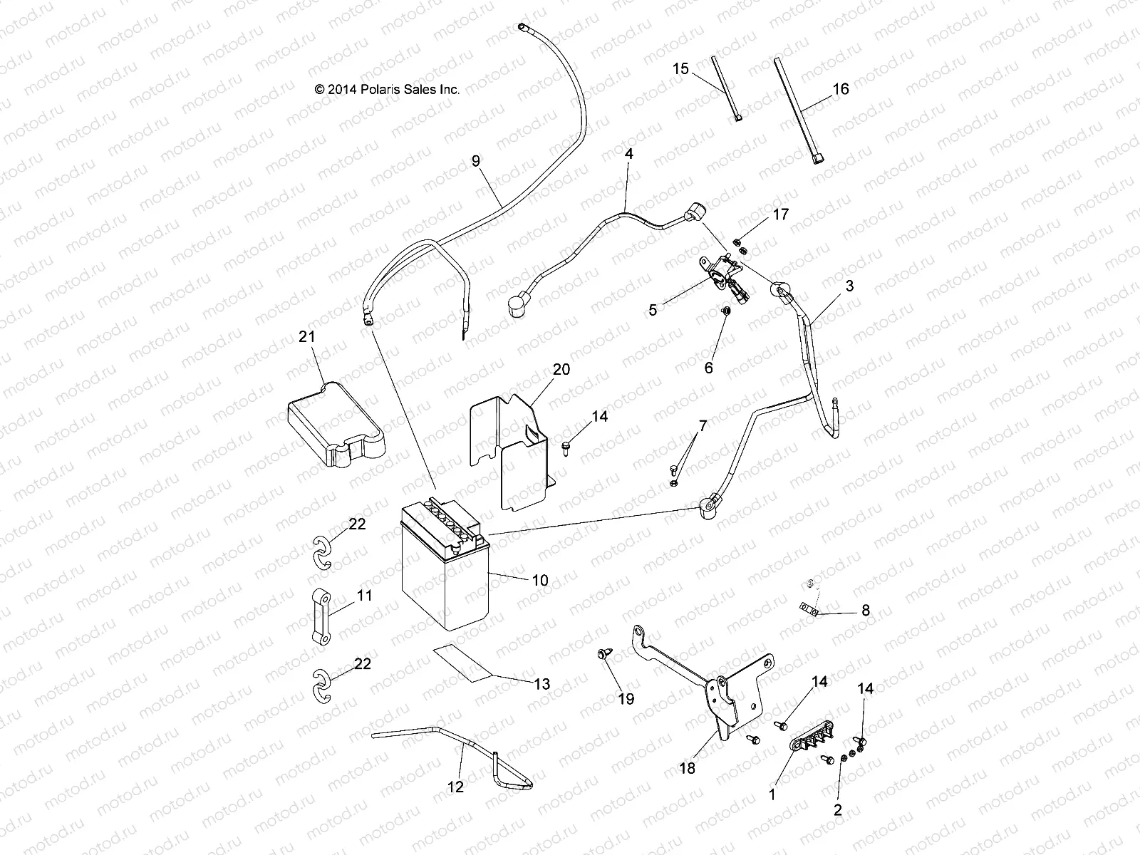 ELECTRICAL | ELECTRICAL, BATTERY - A15SWE57AA/AD (49ATVBATTERY15570X2)