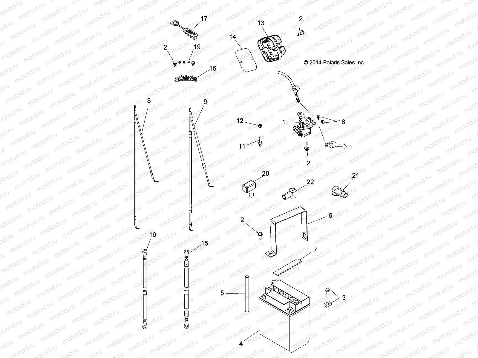 ELECTRICAL | ELECTRICAL, BATTERY - A16DAA57N1/E57NM (49ATVBATTERY15ACE570)