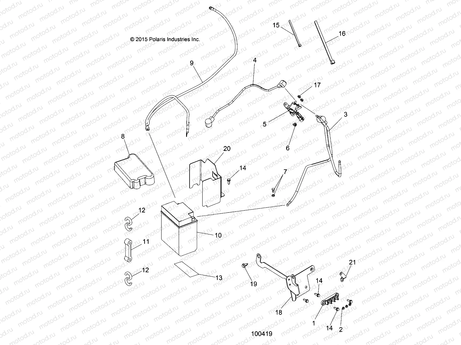 ELECTRICAL | ELECTRICAL, BATTERY - A16SHS57CM (100419)
