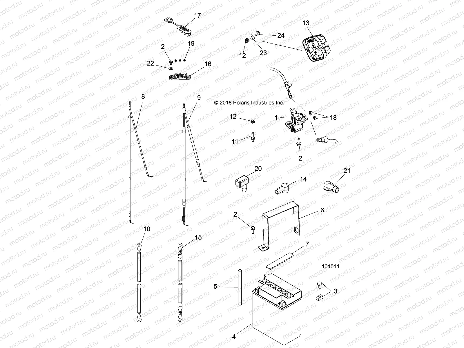 ELECTRICAL | ELECTRICAL, BATTERY - A19DAE57D5 (101511)