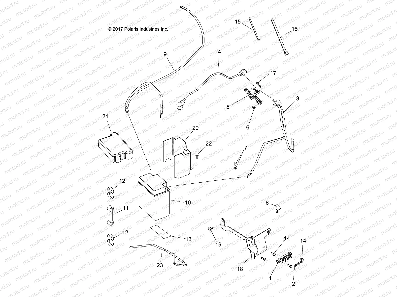 ELECTRICAL | ELECTRICAL, BATTERY - A19SES57F1/F2/SET57F1 (101376)