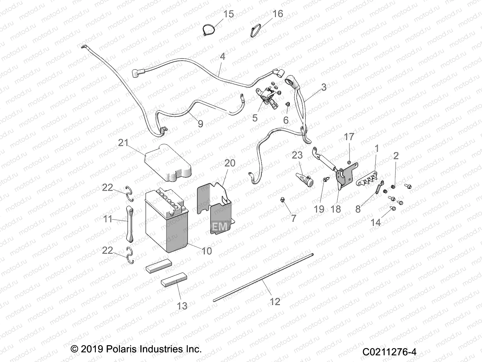 ELECTRICAL | ELECTRICAL, BATTERY - A20SEA50A1/A5/CA1/CA5 (C0211276-4)