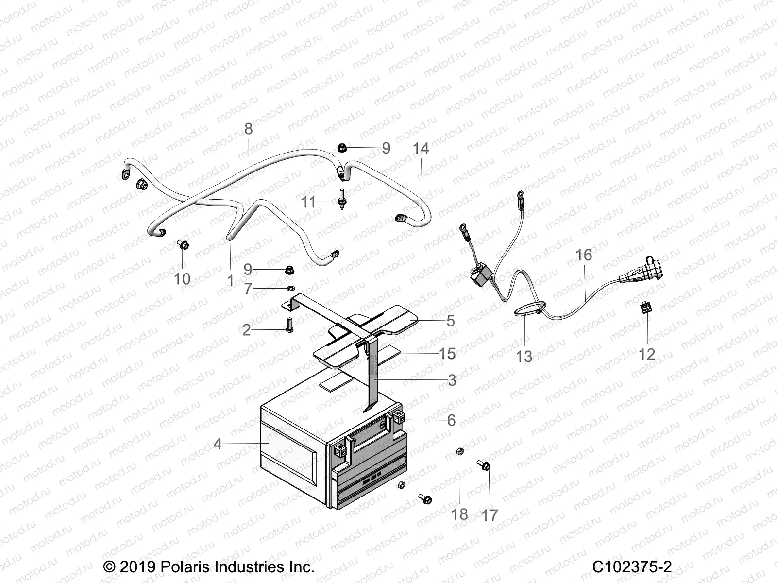 ELECTRICAL | ELECTRICAL, BATTERY - A20SVA85A3 (C102375-2)
