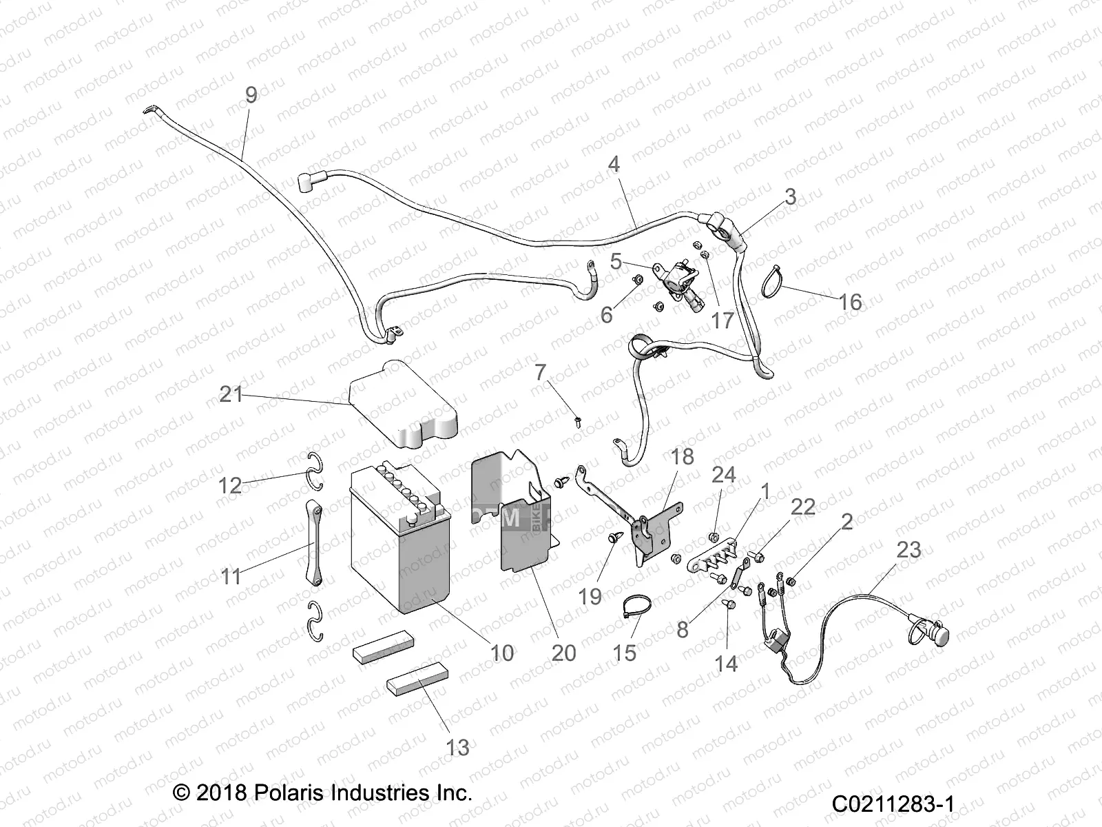 ELECTRICAL | ELECTRICAL, BATTERY - A20SWE57A1/3A1 (C0211283-1)