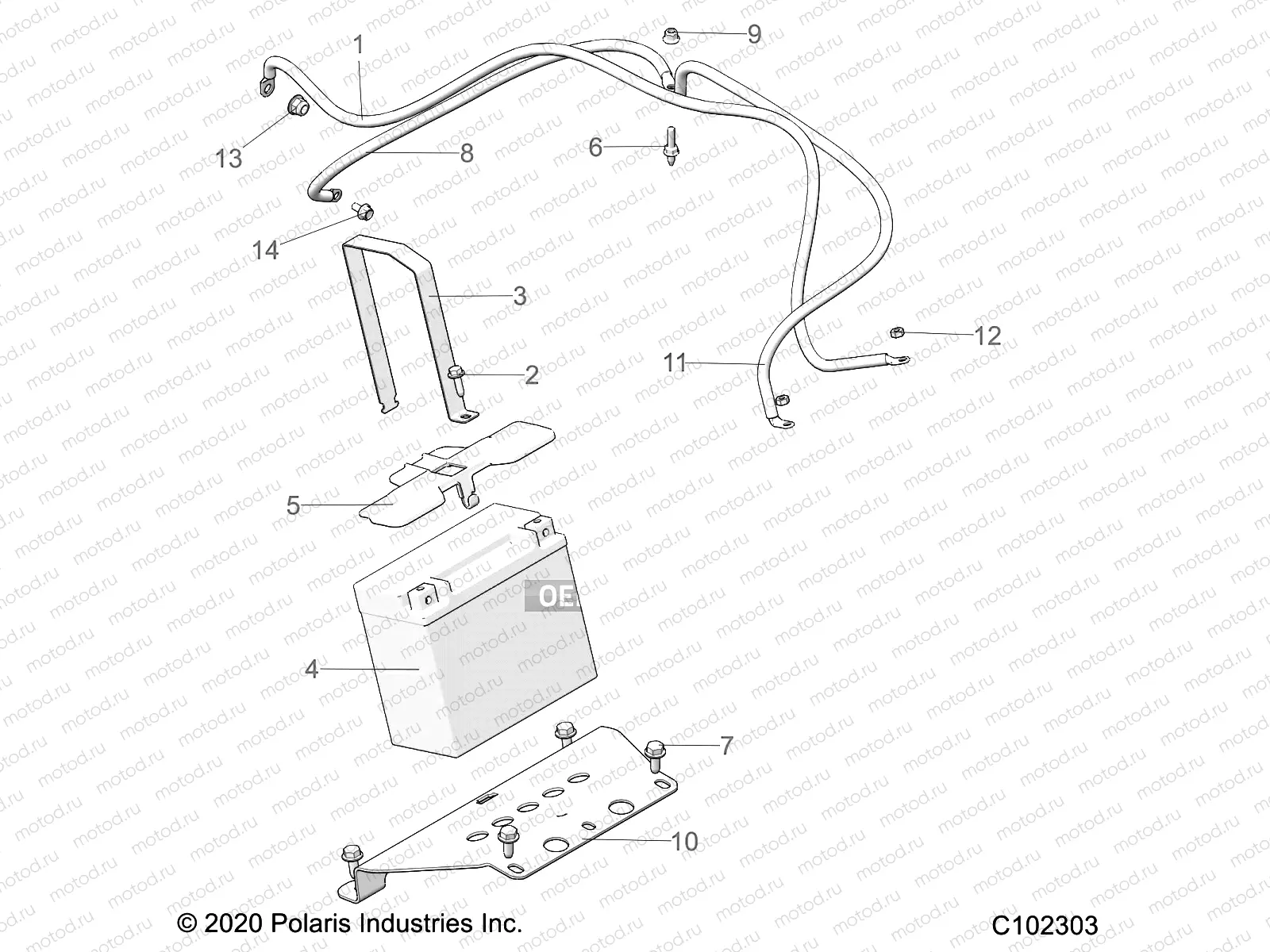 ELECTRICAL | ELECTRICAL, BATTERY - A21SXM95AG/CAG (C102303)
