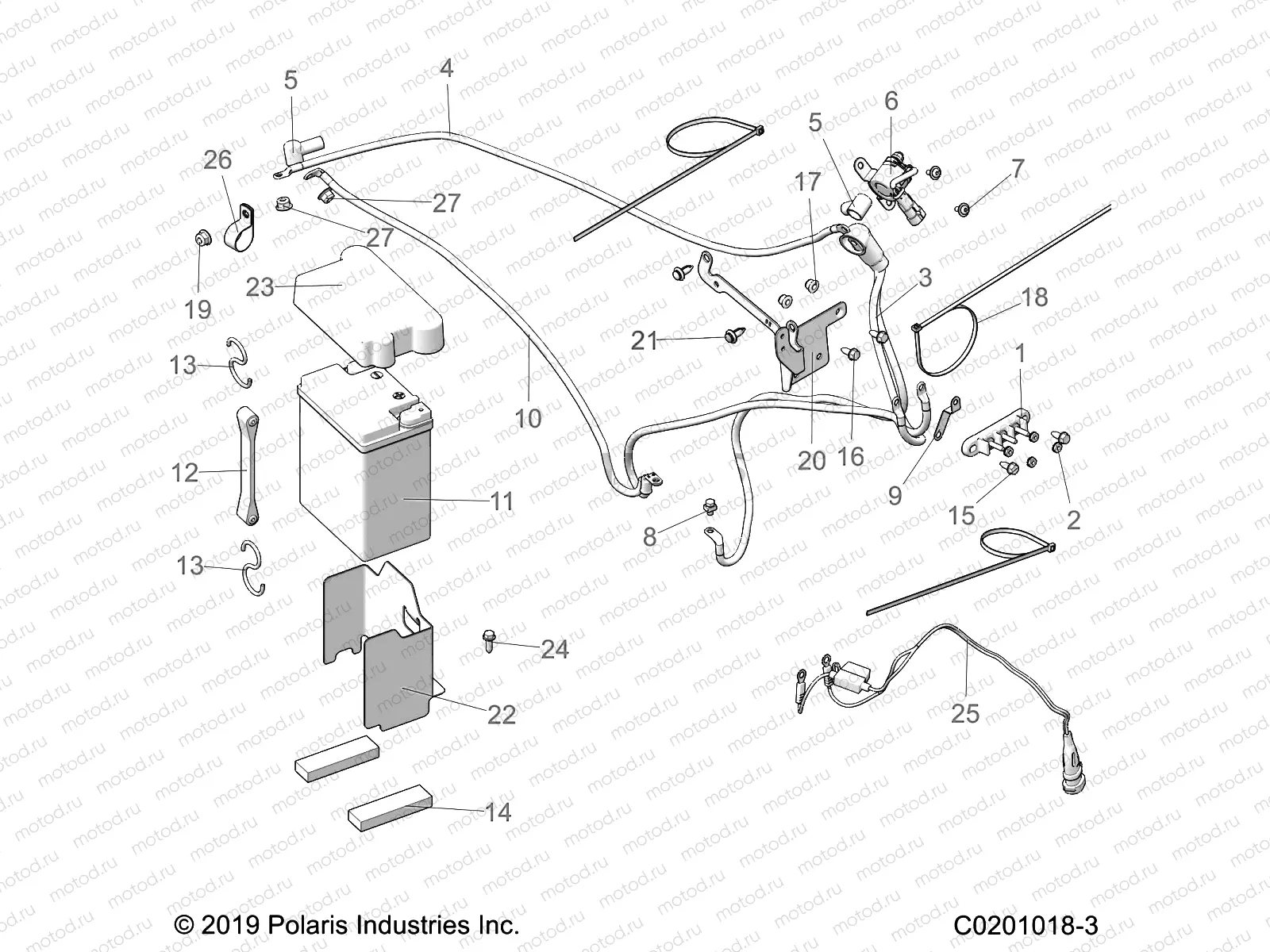 ELECTRICAL | ELECTRICAL, BATTERY - A22S6E57F1/FL (C0201018-3)