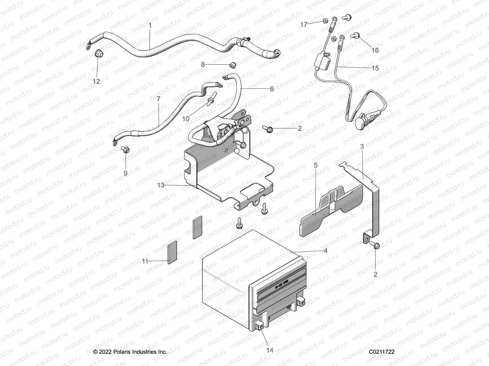 ELECTRICAL | ELECTRICAL, BATTERY - A22SGE95AN (C021172)