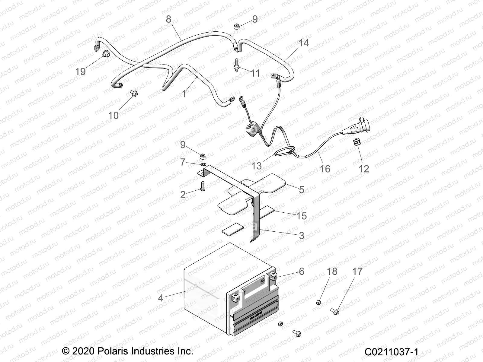ELECTRICAL | ELECTRICAL, BATTERY - A22SVA85A3 (C0211037-1)