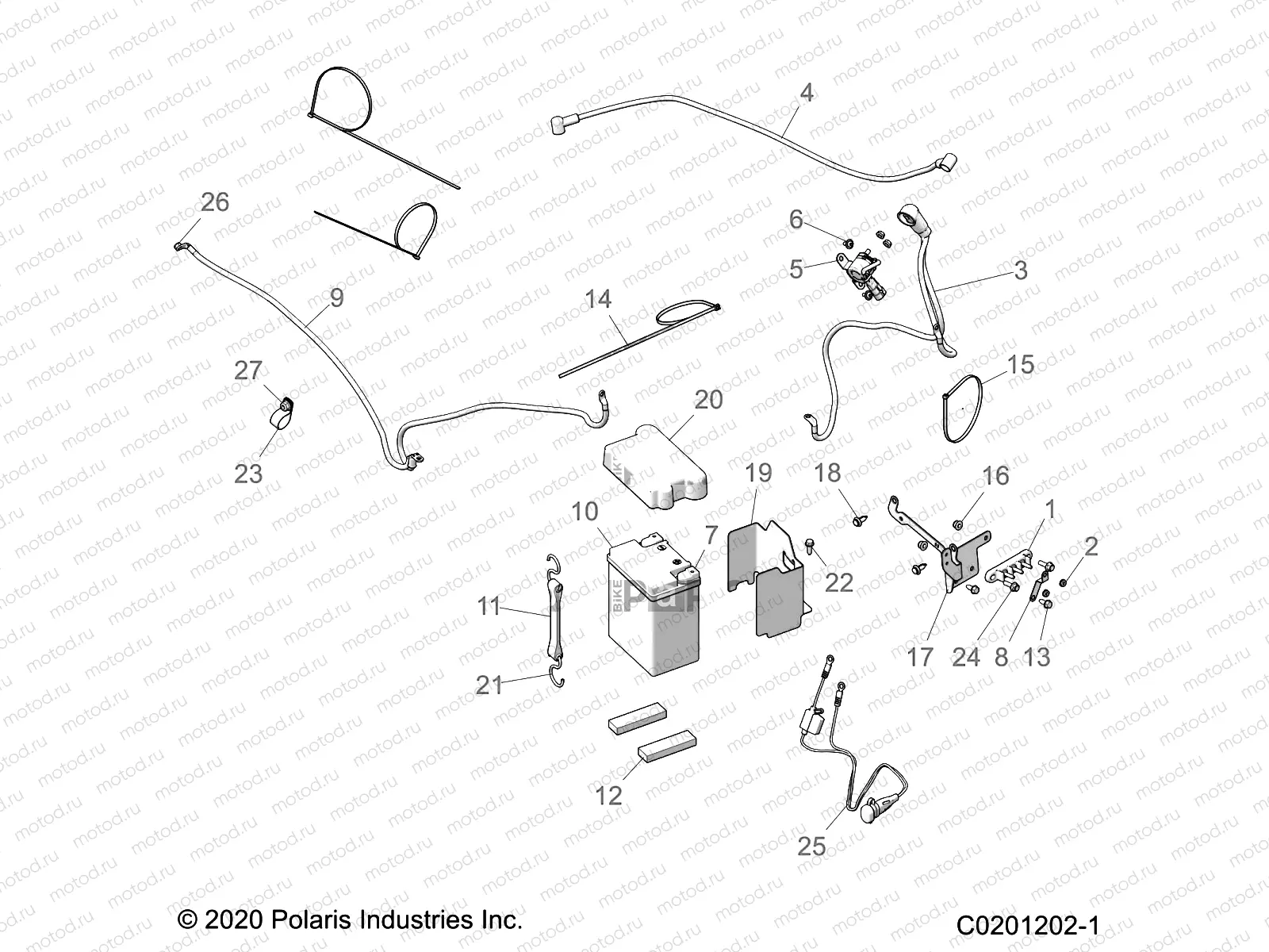 ELECTRICAL | ELECTRICAL, BATTERY - A22SWE57F1/S57C1/C2/C5 (C0201202-1)
