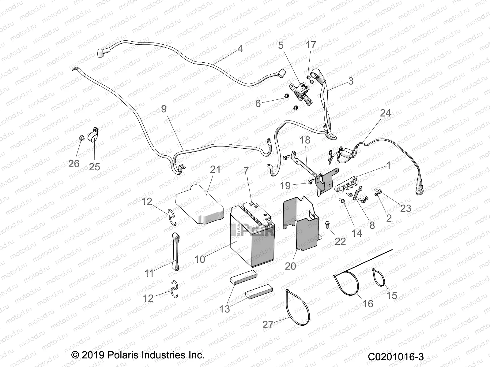 ELECTRICAL | ELECTRICAL, BATTERY - A23SDS57C4 (C0201016-3)
