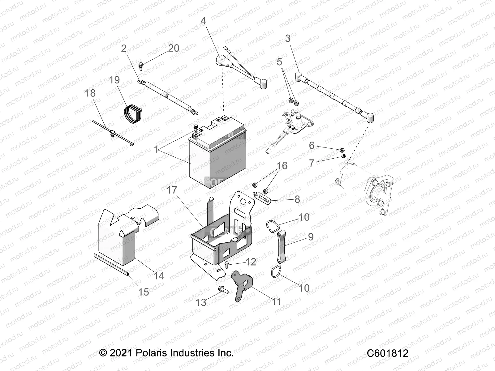 ELECTRICAL | ELECTRICAL, BATTERY BOX  ASM. - S22CED5TSL/TSU (C601812)