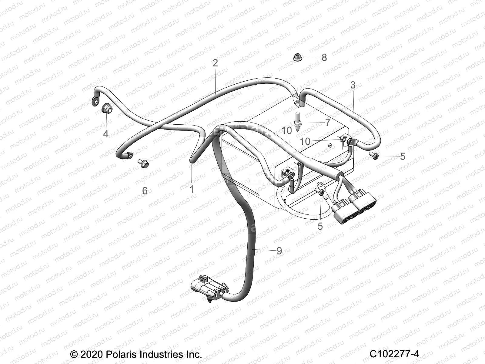ELECTRICAL | ELECTRICAL, BATTERY CABLES - A23SYE95PM (C102277-4)