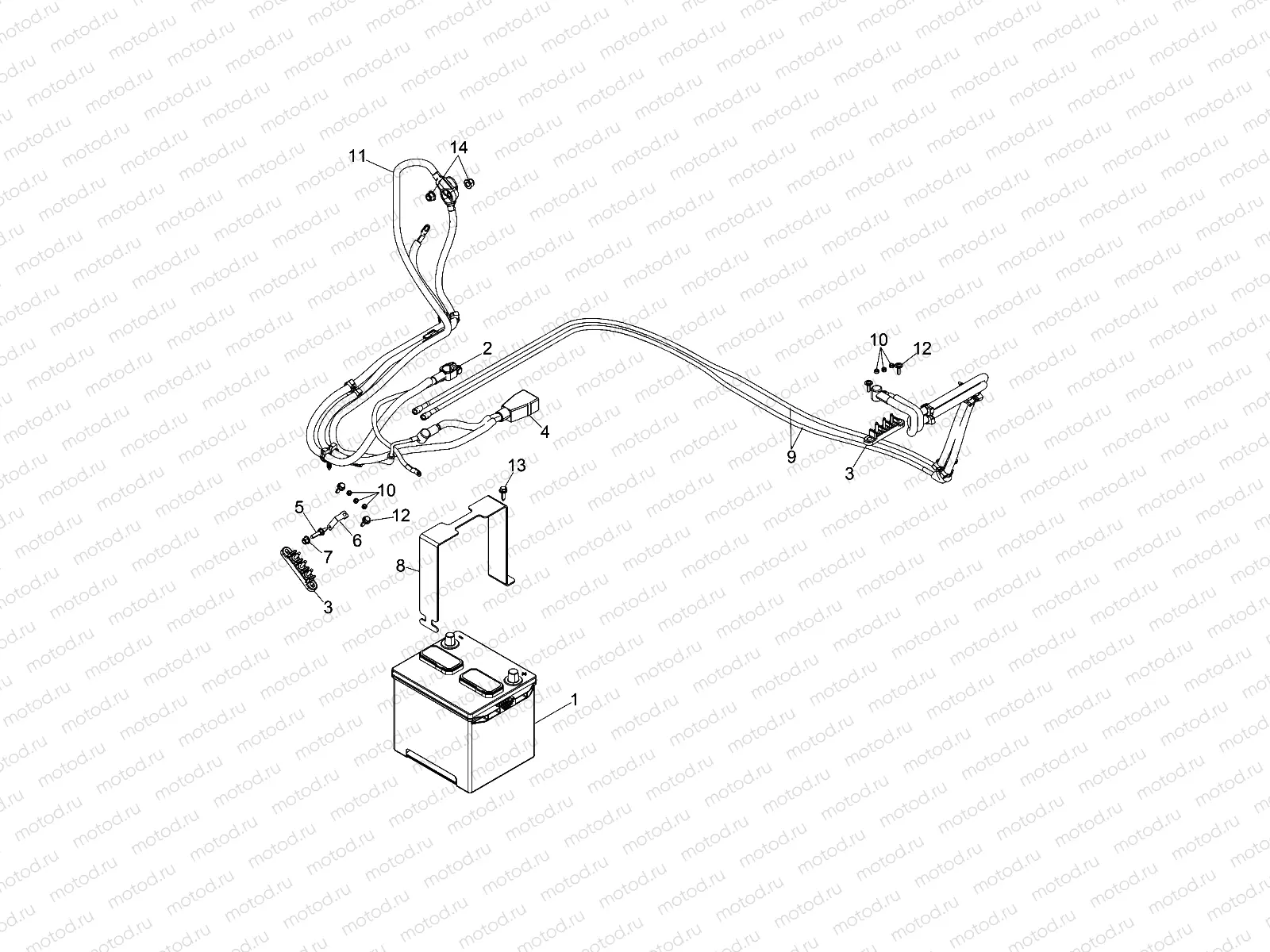 ELECTRICAL | ELECTRICAL, BATTERY - D16B3PD1AJ/B4 (49BOBCATBATTERY151DH)