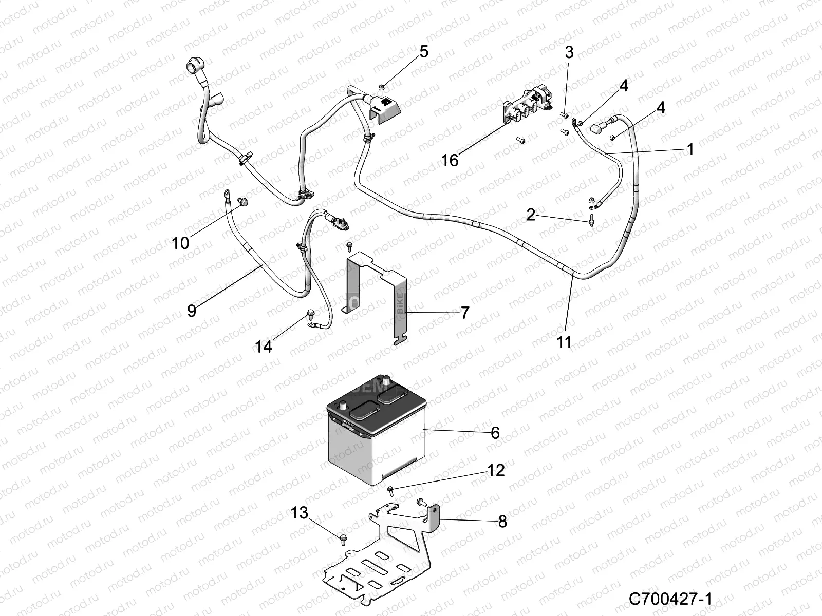 ELECTRICAL | ELECTRICAL, BATTERY - D20BBP99A4/B4/FP99A4 (C700427-1)