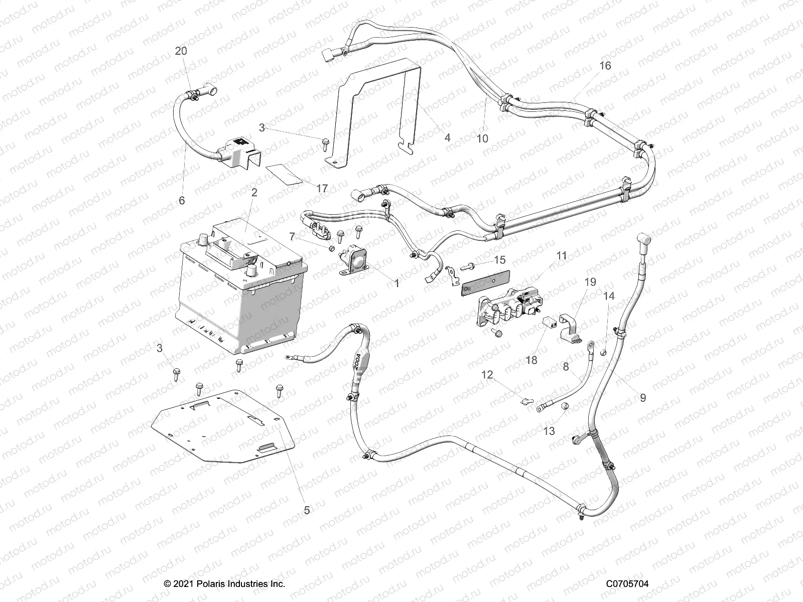 ELECTRICAL | ELECTRICAL, BATTERY - D22M2A57B4/G57B4 (C0705704)