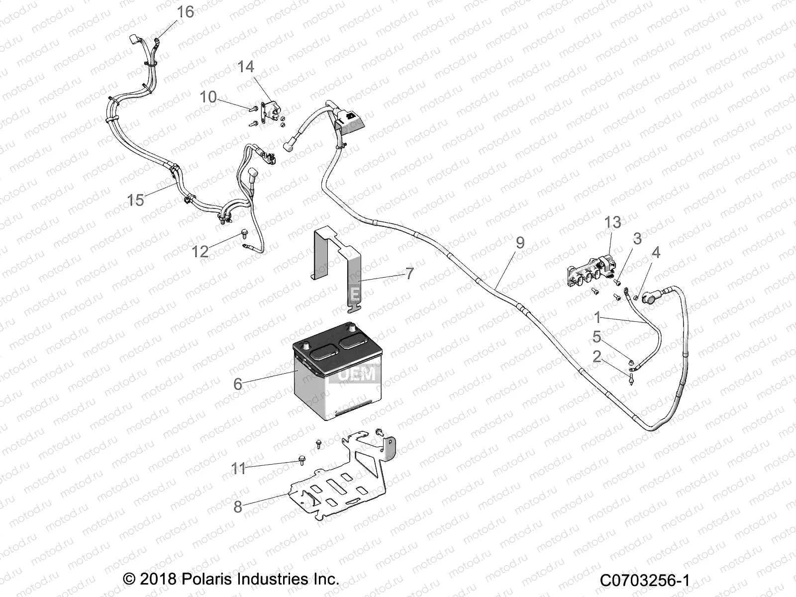 ELECTRICAL | ELECTRICAL, BATTERY - D22P2A99A4/A99B4/E99A4/F99A4/G99A4 (C0703256-1)