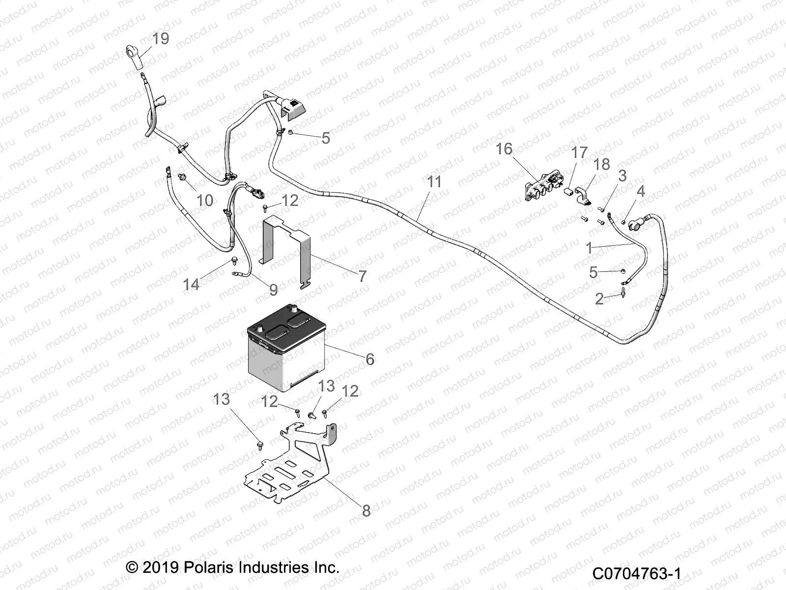 ELECTRICAL | ELECTRICAL, BATTERY - D22P4ED4B4/FD4B4 (C0704763-1)