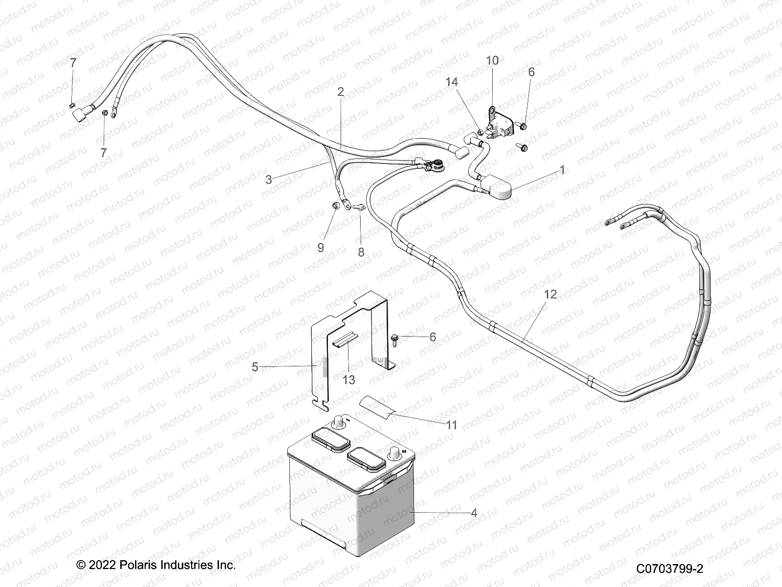 ELECTRICAL | ELECTRICAL, BATTERY - G23GXK99A/99B (C0703799-2)