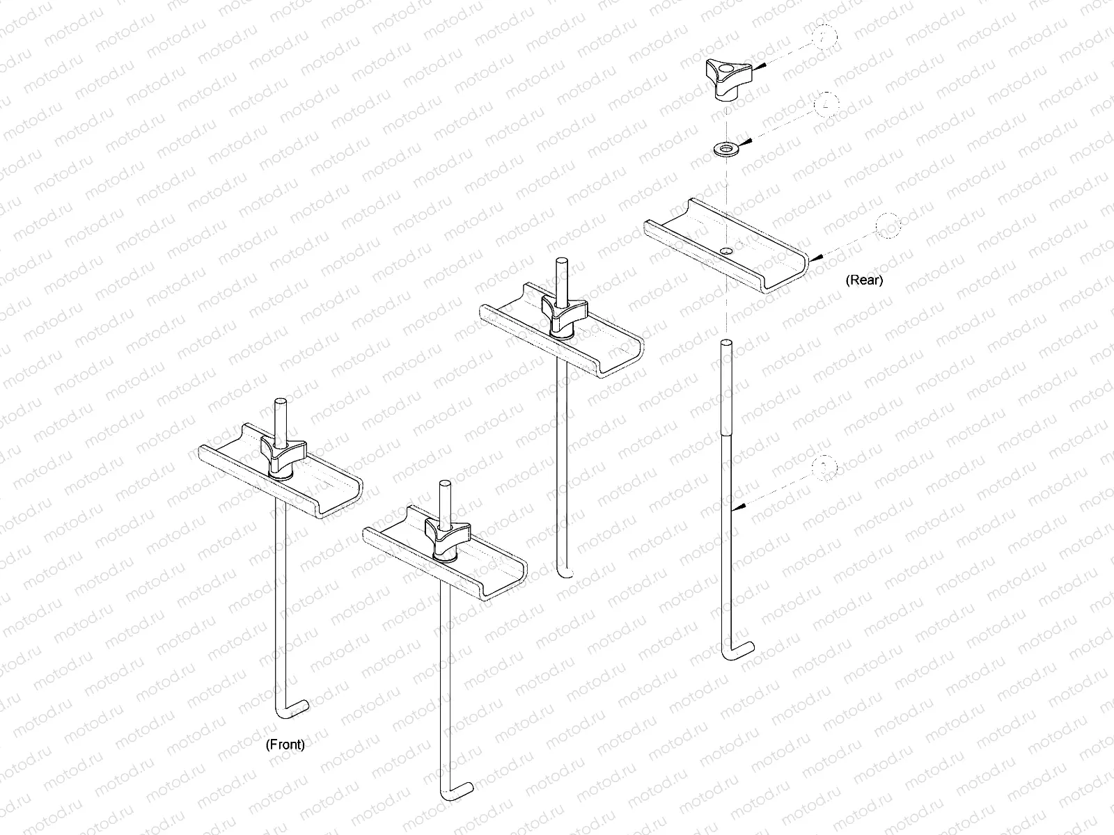ELECTRICAL | ELECTRICAL, BATTERY HOLD DOWN 12 VOLT - e6 (49GEMELECTRICAL11BATTERYHOLD12)