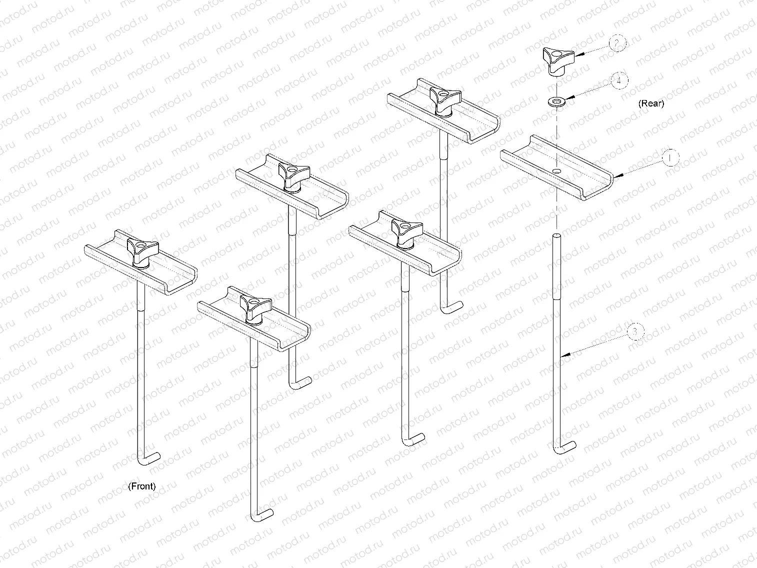 ELECTRICAL | ELECTRICAL, BATTERY HOLD DOWN 8 VOLT - eLXD (49GEMELECTRICAL11BATTERYHOLD8)