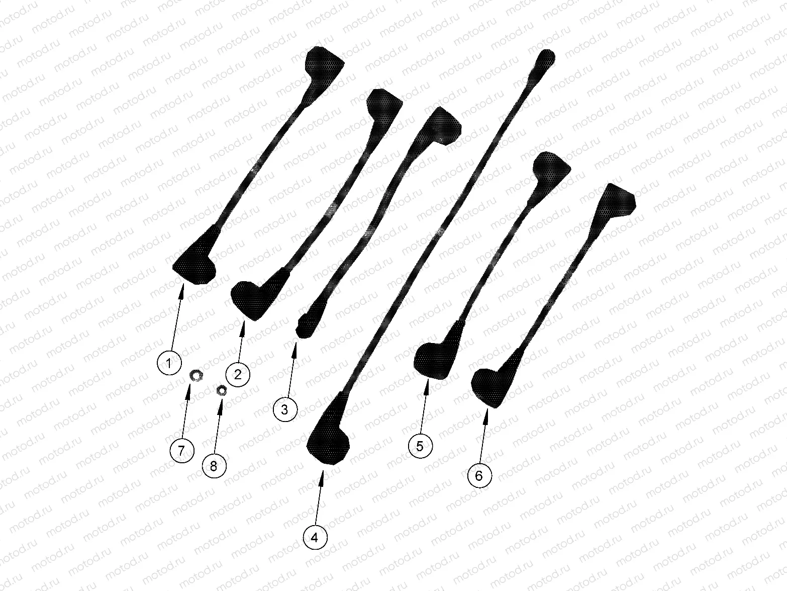 ELECTRICAL | ELECTRICAL, BATTERY INTERCONNECTS, SIX 12V BATTERIES - e6/eL (49GEMELECTRICAL11BCABLEI)