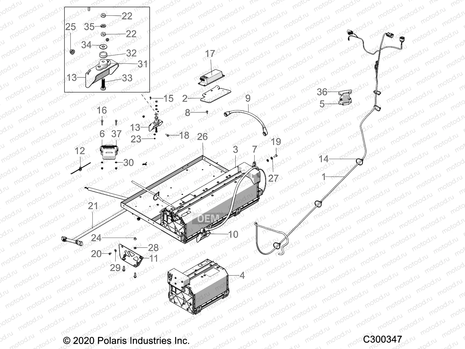 ELECTRICAL | ELECTRICAL, BATTERY, LI-ION, 12KW - L22G2AEALA/DEALA (C300347)