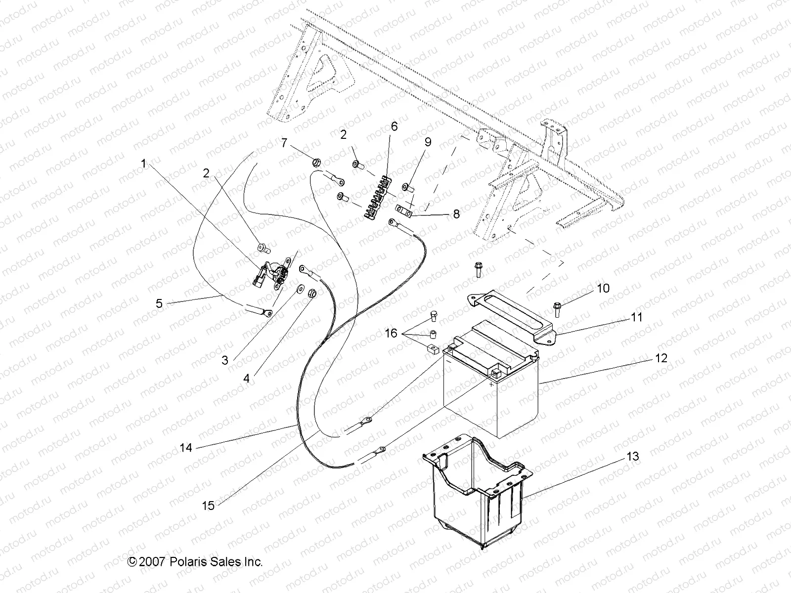 ELECTRICAL | ELECTRICAL, BATTERY - R08RF68AD/AF/AZ (49RGRBATTERY08500EFI)