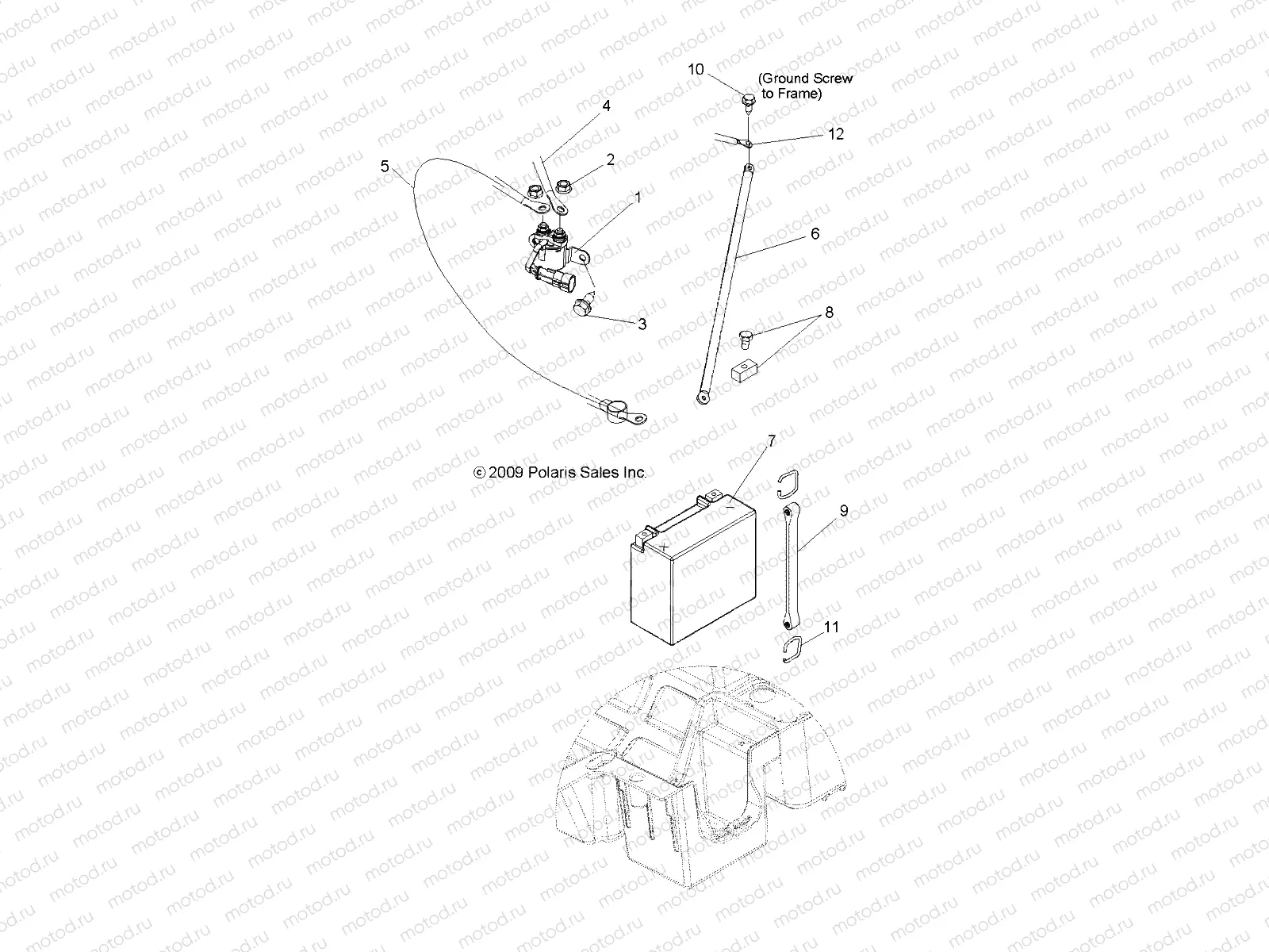 ELECTRICAL | ELECTRICAL, BATTERY - R10XH76AA (49RGRBATTERY10RZRS4)