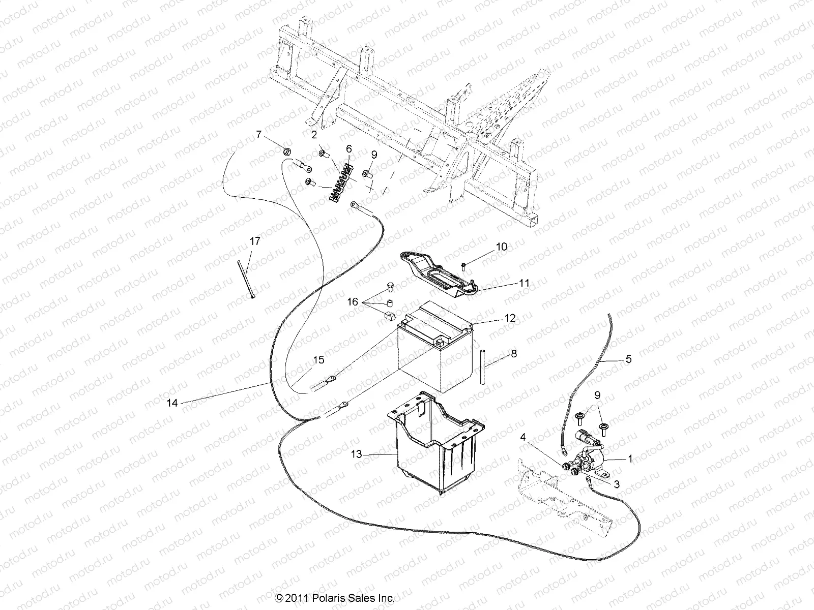 ELECTRICAL | ELECTRICAL, BATTERY - R12RH50AG/AH/AM/AR/AZ (49RGRBATTERY12500)