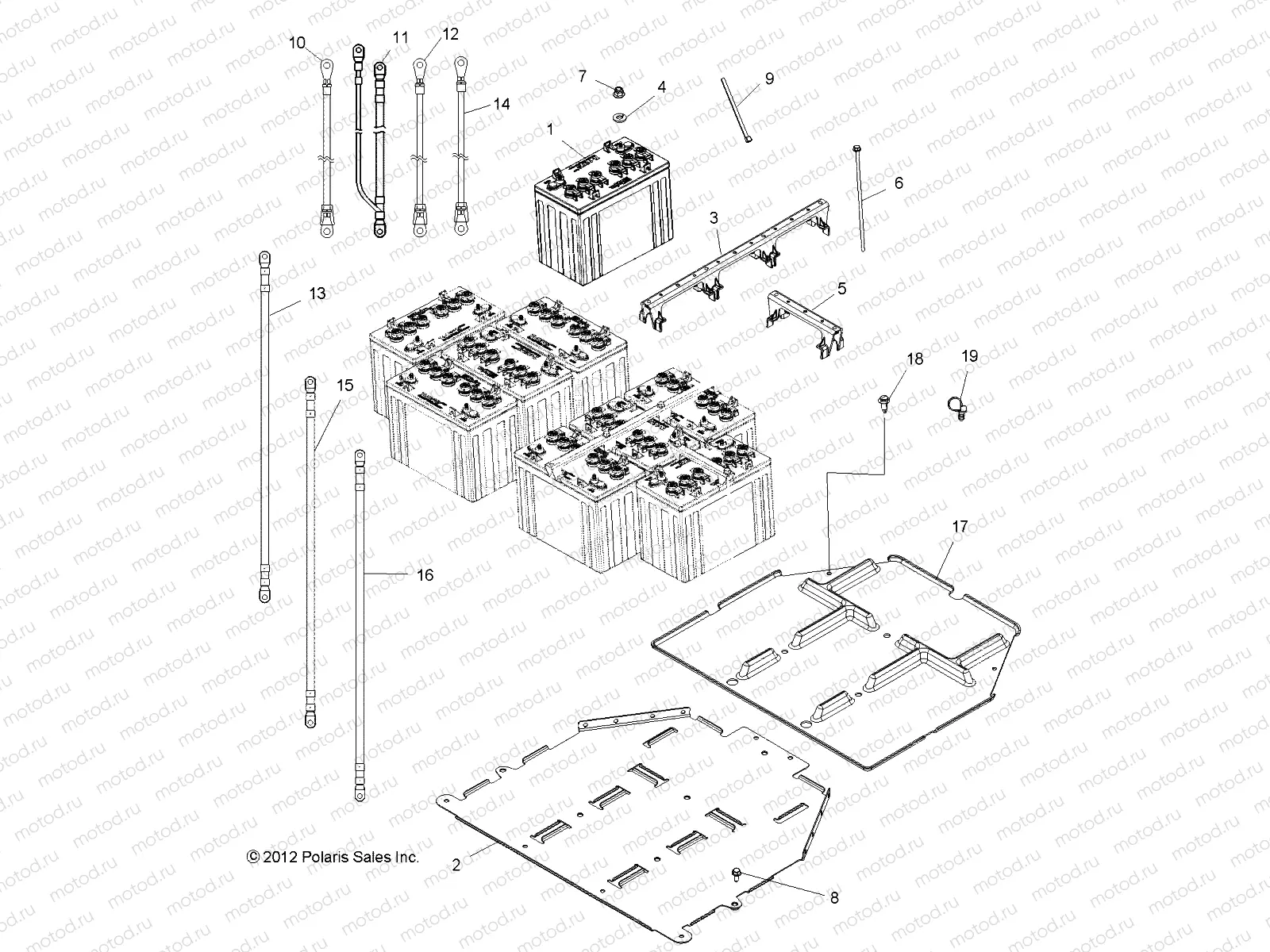 ELECTRICAL | ELECTRICAL, BATTERY - R13RC08GA/GH/FA/FH (49RGRBATTERY13EV)