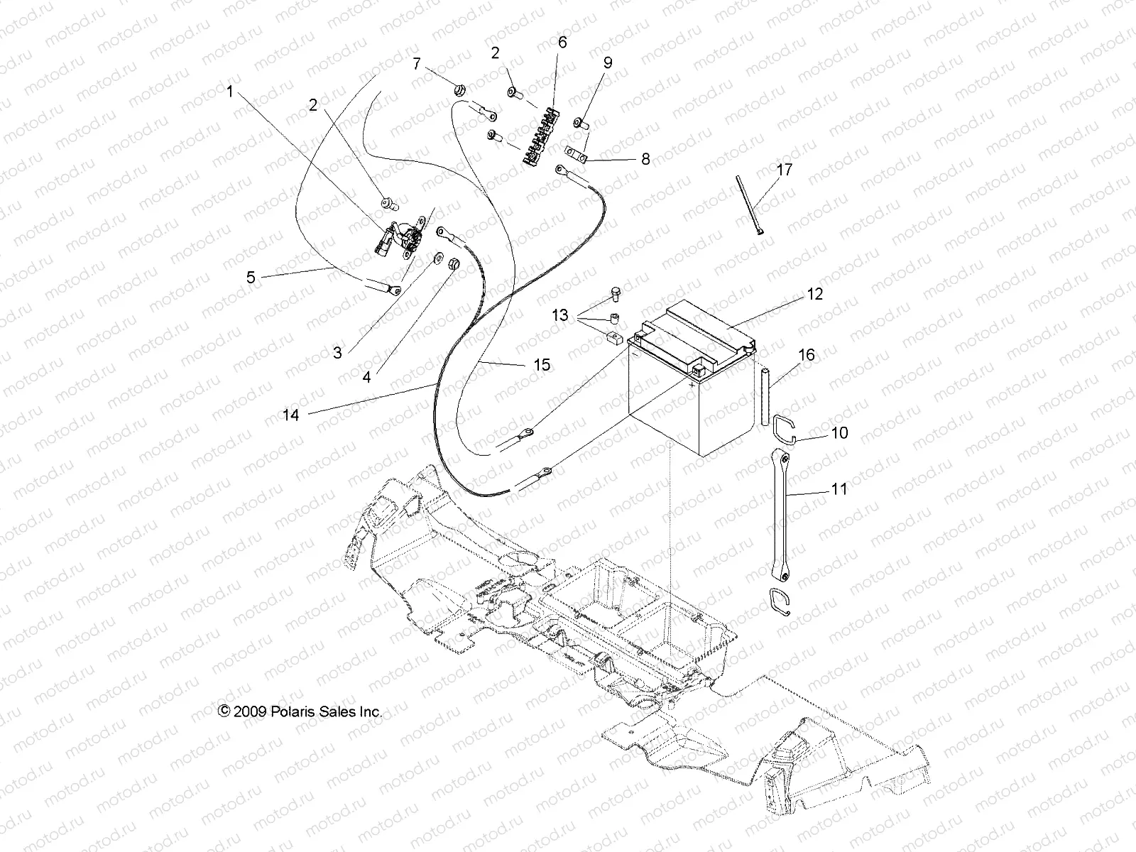 ELECTRICAL | ELECTRICAL, BATTERY - R13TH76/7E ALL OPTIONS (49RGRBATTERY108004X4)