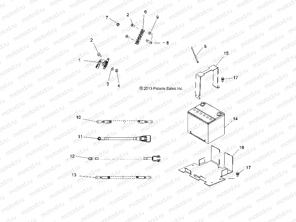ELECTRICAL | ELECTRICAL, BATTERY - R14HR76AA/AJ (49RGRBATTERY146X6)