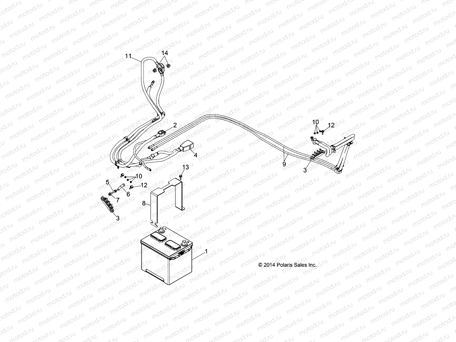 ELECTRICAL | ELECTRICAL, BATTERY - R17B1PD1AA/2P (49BRUTUSBATTERY15)