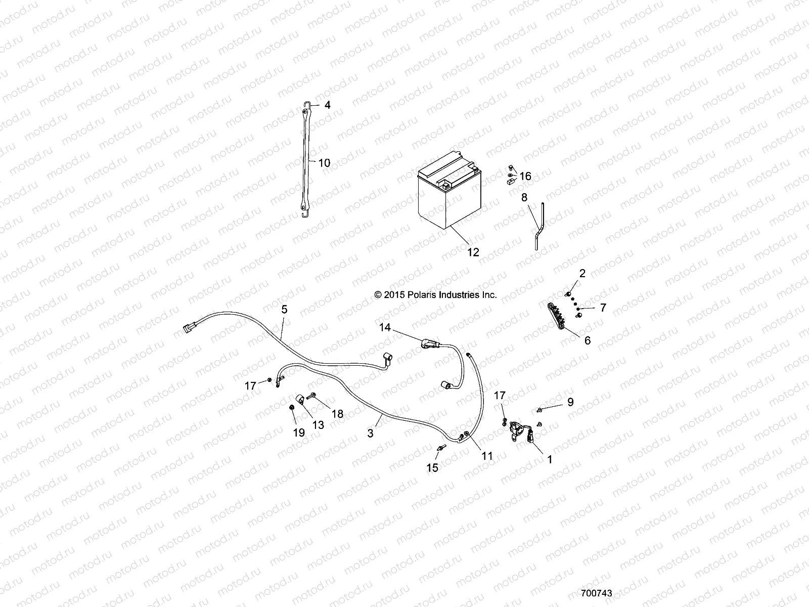 ELECTRICAL | ELECTRICAL, BATTERY - R17RDA57A1/B1 (700743)