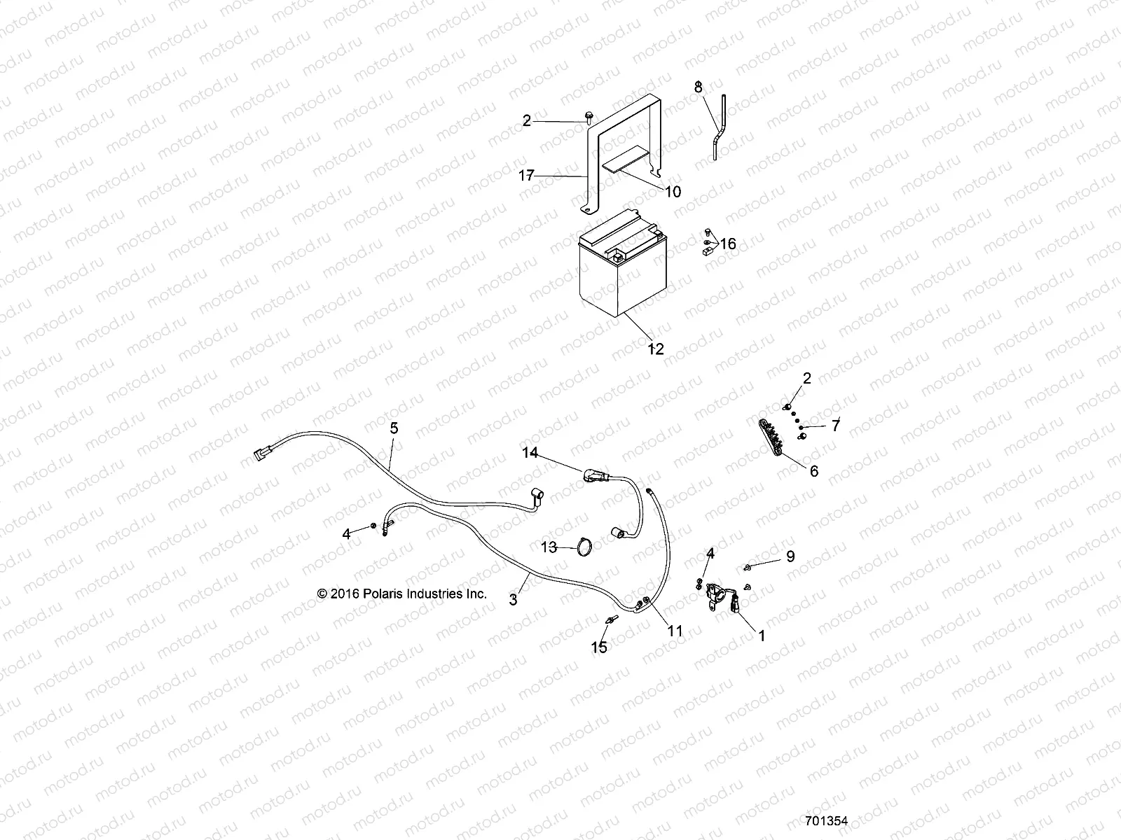 ELECTRICAL | ELECTRICAL, BATTERY - R17RMH57A4 (701354)