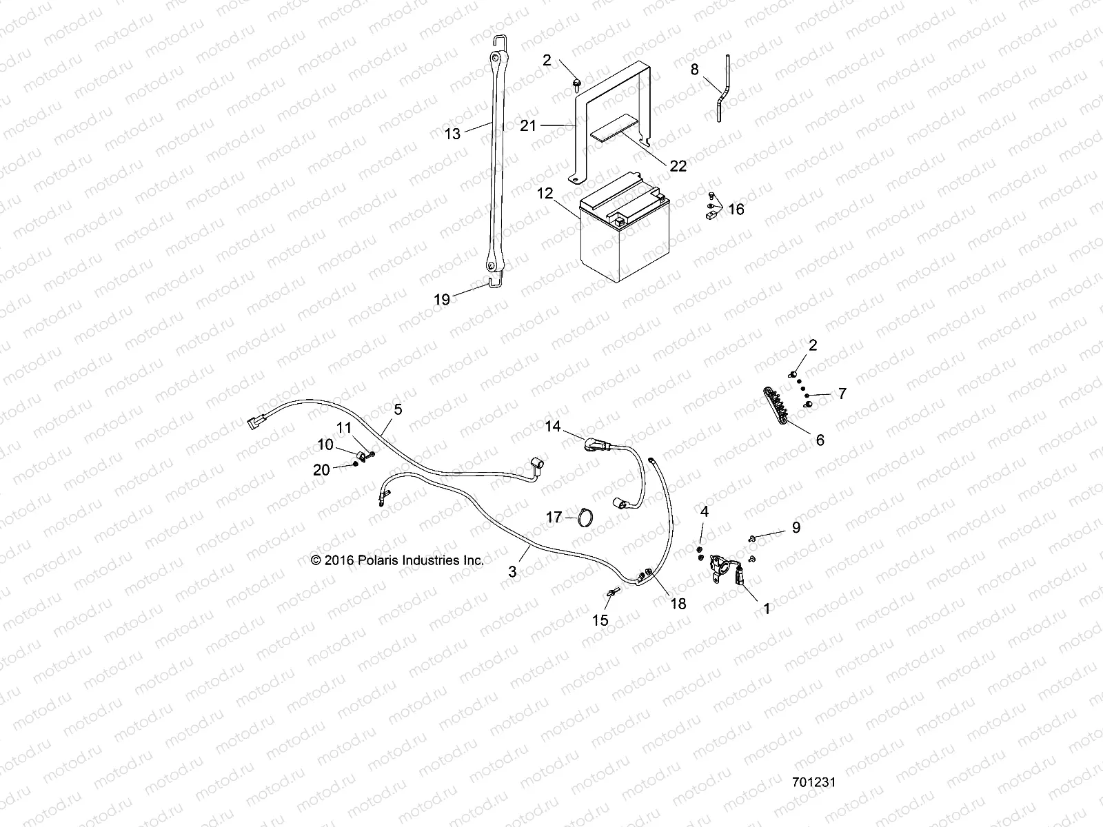ELECTRICAL | ELECTRICAL, BATTERY - R20M4A57L1 (701231)
