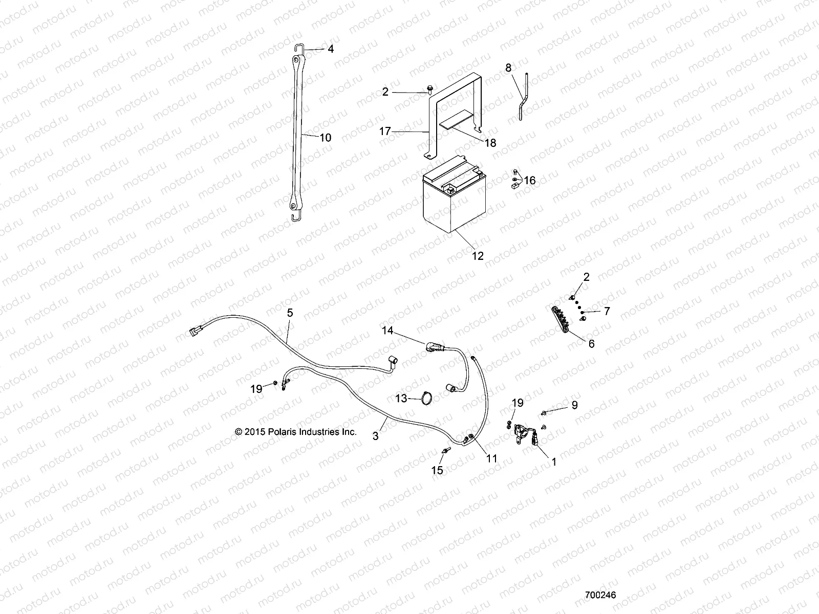 ELECTRICAL | ELECTRICAL, BATTERY - R20MAA57L7 (700246)
