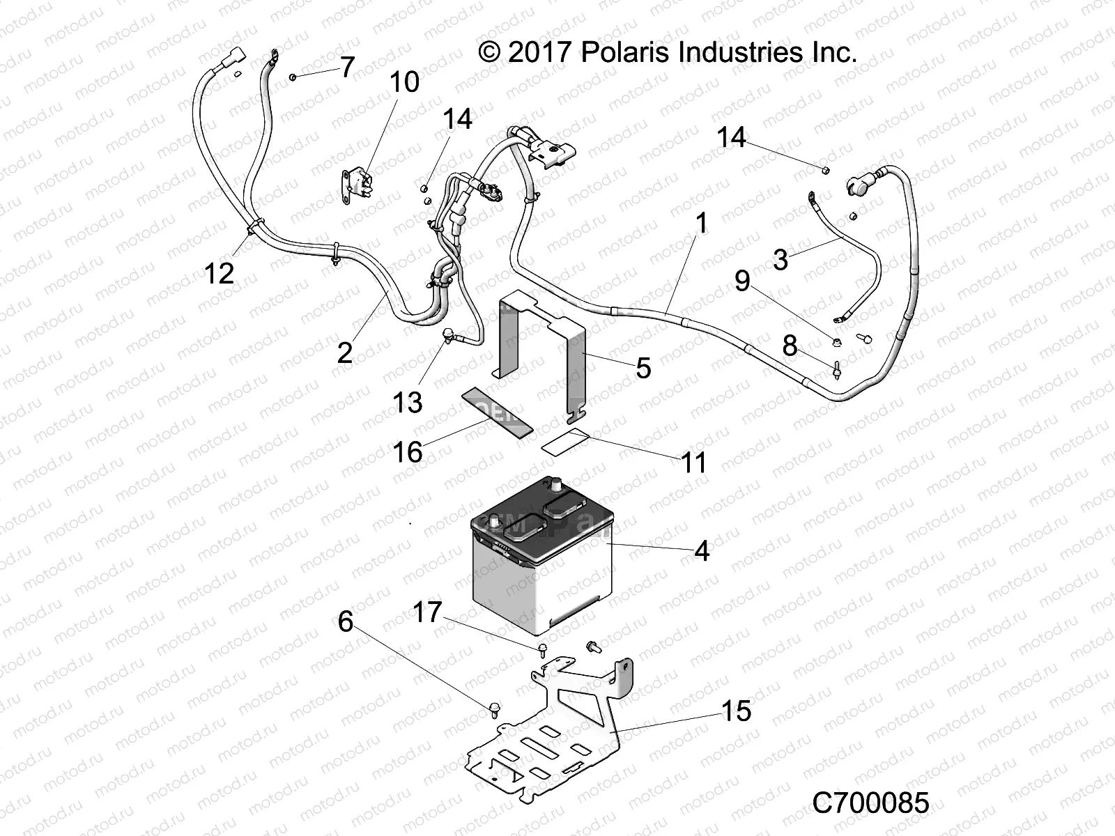 ELECTRICAL | ELECTRICAL, BATTERY - R20RRE99J1 (C700085)