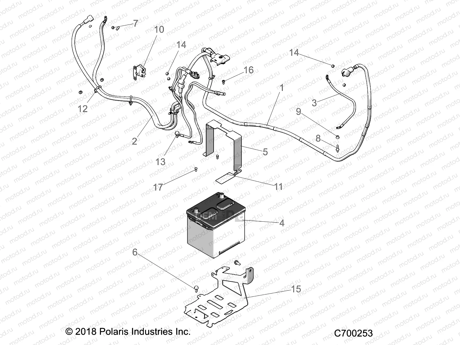 ELECTRICAL | ELECTRICAL, BATTERY - R20RRM99AL (C700253)