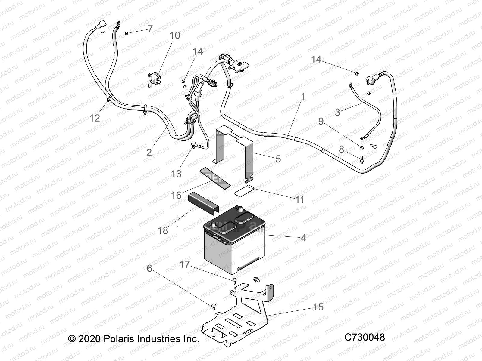 ELECTRICAL | ELECTRICAL, BATTERY - R22RRS99C9/CK/CM/F9/FM/EF9/EFM/PCG (C730048)