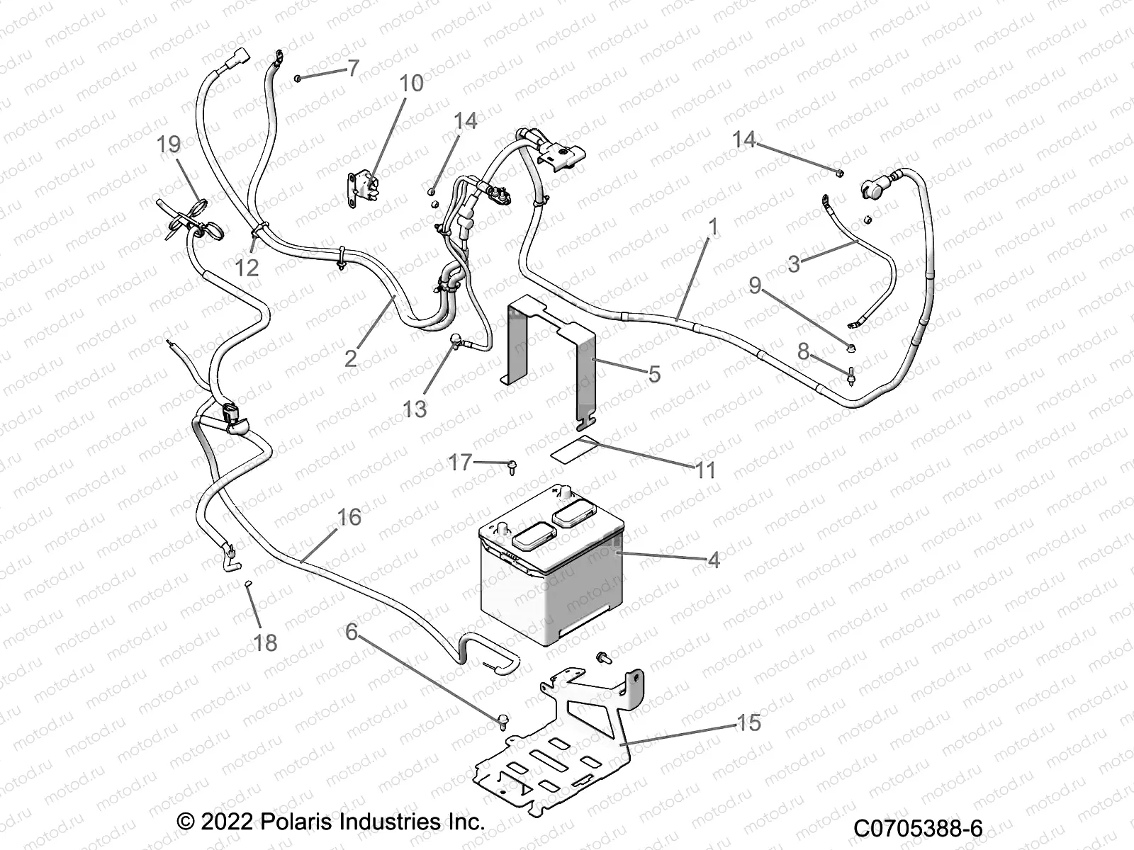 ELECTRICAL | ELECTRICAL, BATTERY - R22RRV99AG/2AG/2BG (C0705388-6)