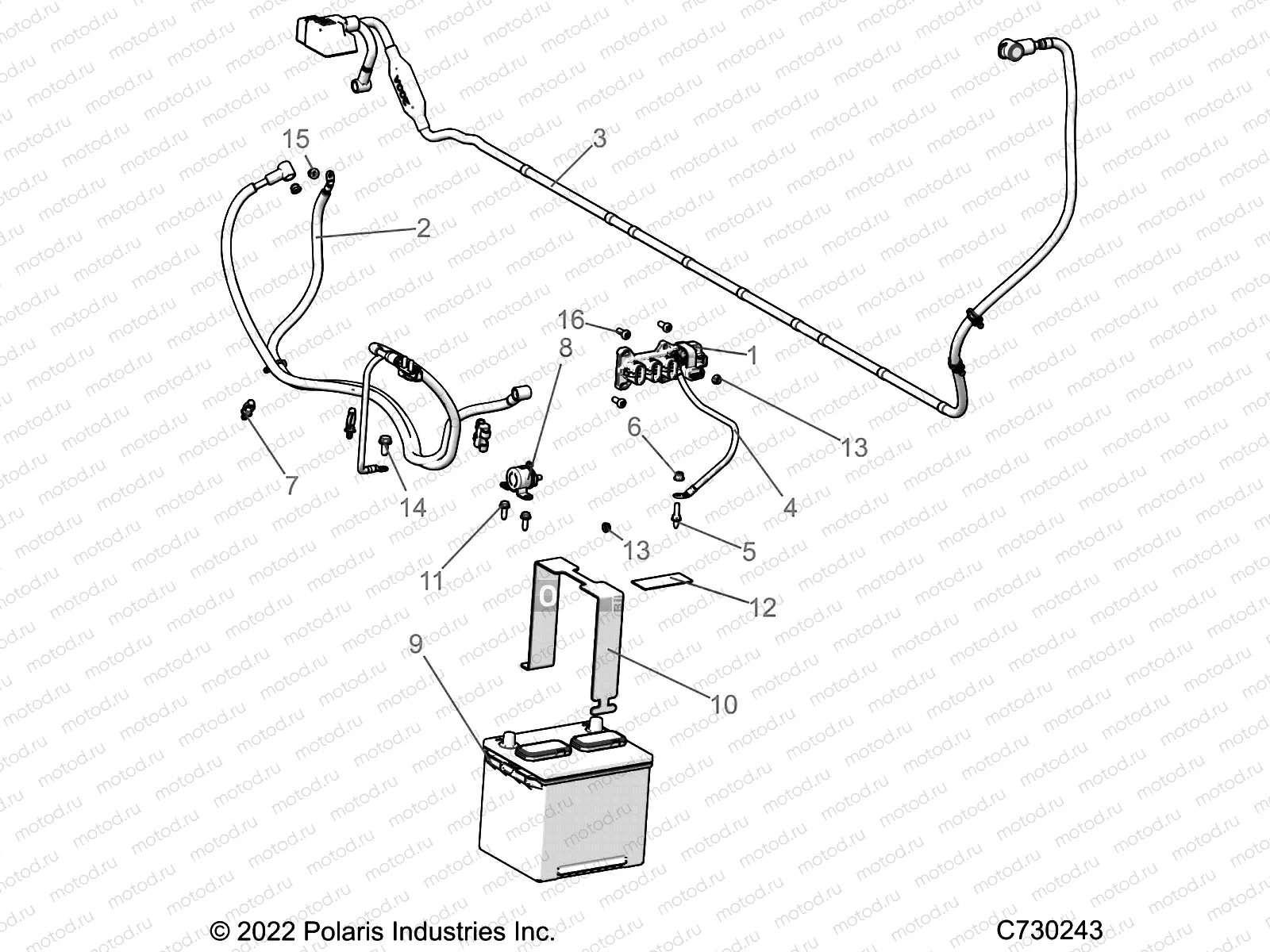 ELECTRICAL | ELECTRICAL, BATTERY - R22T6A99A1/B1 (C730243)