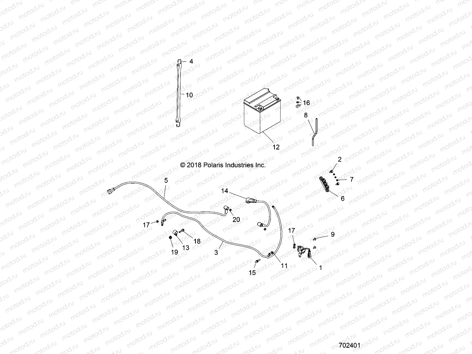 ELECTRICAL | ELECTRICAL, BATTERY - R23CCA57A1/A7 (702401)