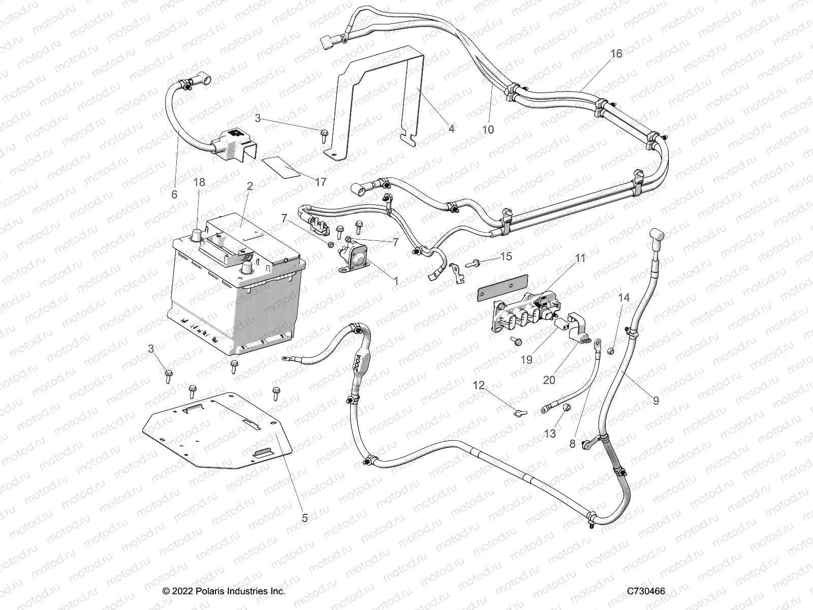 ELECTRICAL | ELECTRICAL, BATTERY - R23M4A57B1/EB4/B9 (C730466)