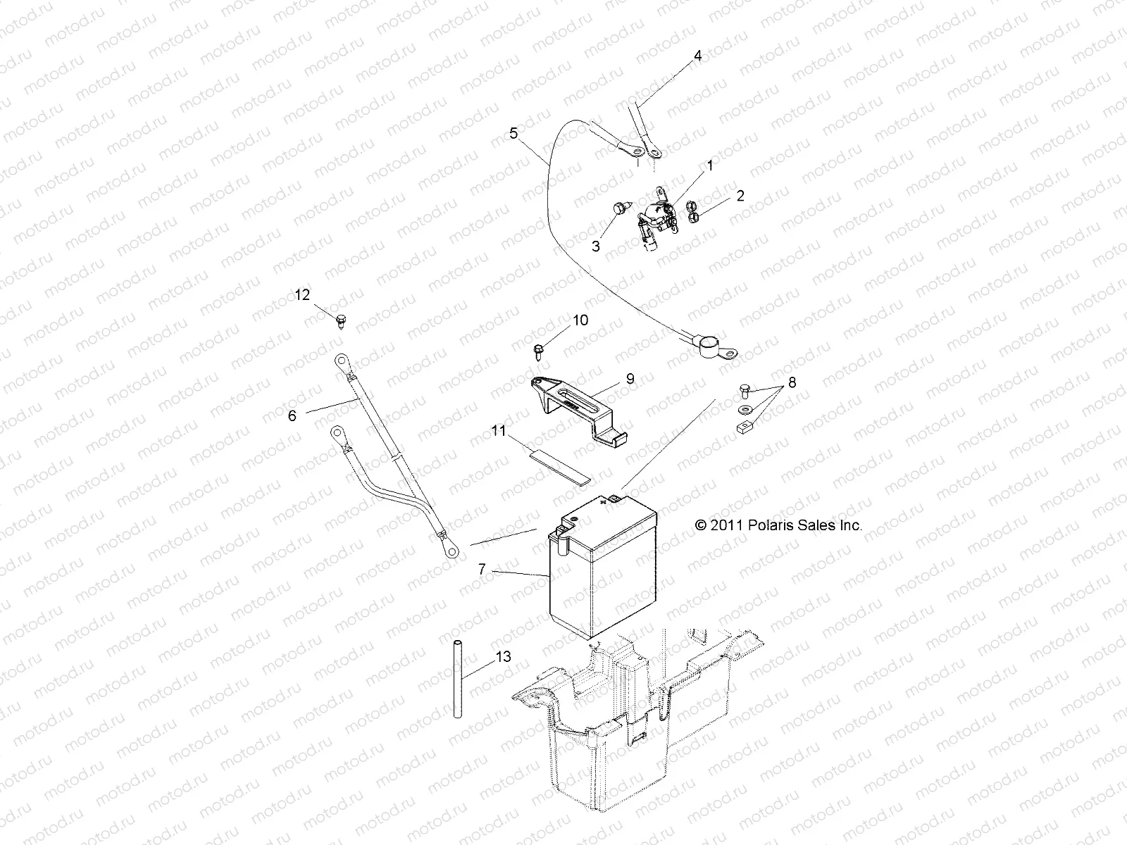 ELECTRICAL | ELECTRICAL, BATTERY - Z15VHA57AJ/E57AS/AK (49RGRBATTERY12RZR570)