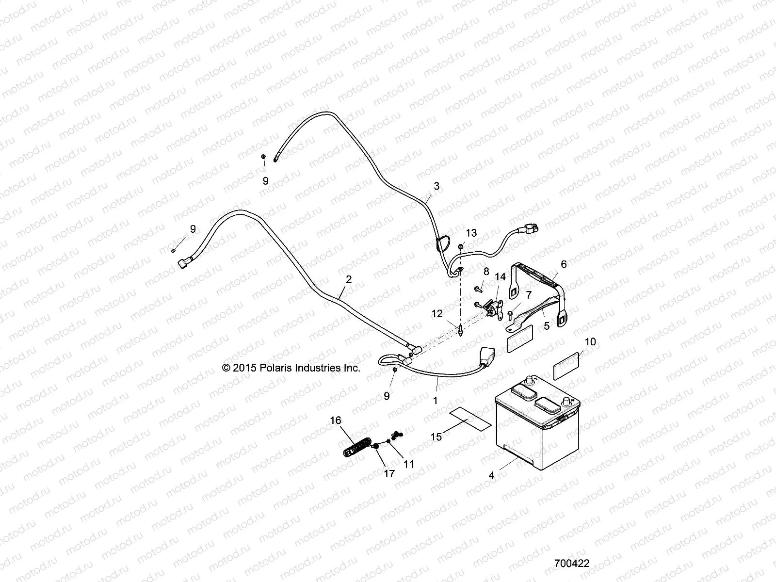 ELECTRICAL | ELECTRICAL, BATTERY - Z17VBE99AR/AL/AE (700422)